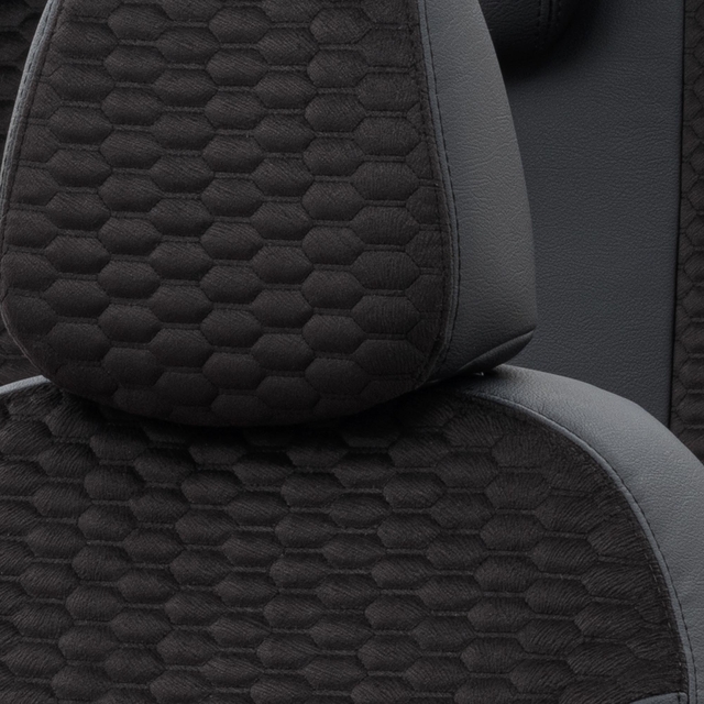 Otom Audi A1 2011-2016 Özel Üretim Koltuk Kılıfı Tokyo Design Tay Tüyü Siyah - 5