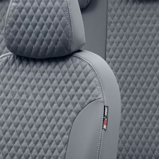Otom Audi A4 2015-Sonrası Özel Üretim Koltuk Kılıfı Amsterdam Design Deri Füme - Thumbnail