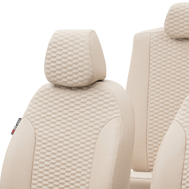Otom Fiat 500 X 2015-Sonrası Özel Üretim Koltuk Kılıfı Tokyo Design Deri Bej - 4