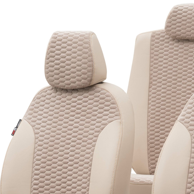 Otom Fiat Egea 2015-Sonrası Özel Üretim Koltuk Kılıfı Tokyo Design Tay Tüyü Bej - 4