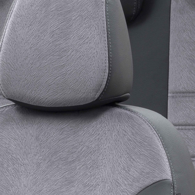Hyundai Ioniq 2019-Sonrası Özel Üretim Koltuk Kılıfı London Design Füme - Siyah - 5