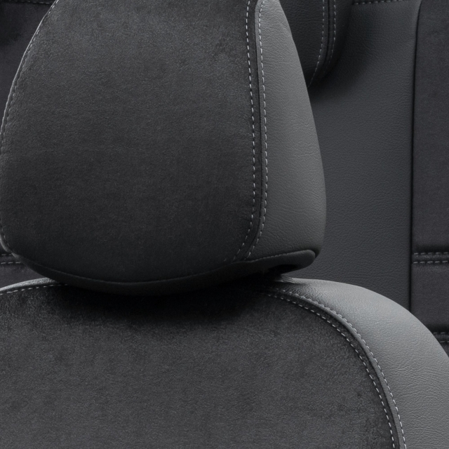 Hyundai Ioniq 2019-Sonrası Özel Üretim Koltuk Kılıfı Milano Design Siyah - 5