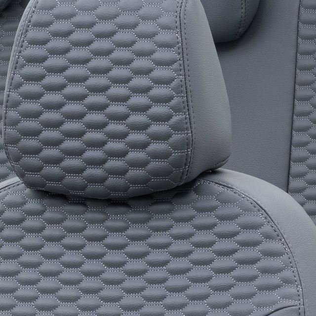 Otom Mercedes Vito 2015-Sonrası (3 Kişi) Özel Üretim Koltuk Kılıfı Tokyo Design Deri Füme - 5