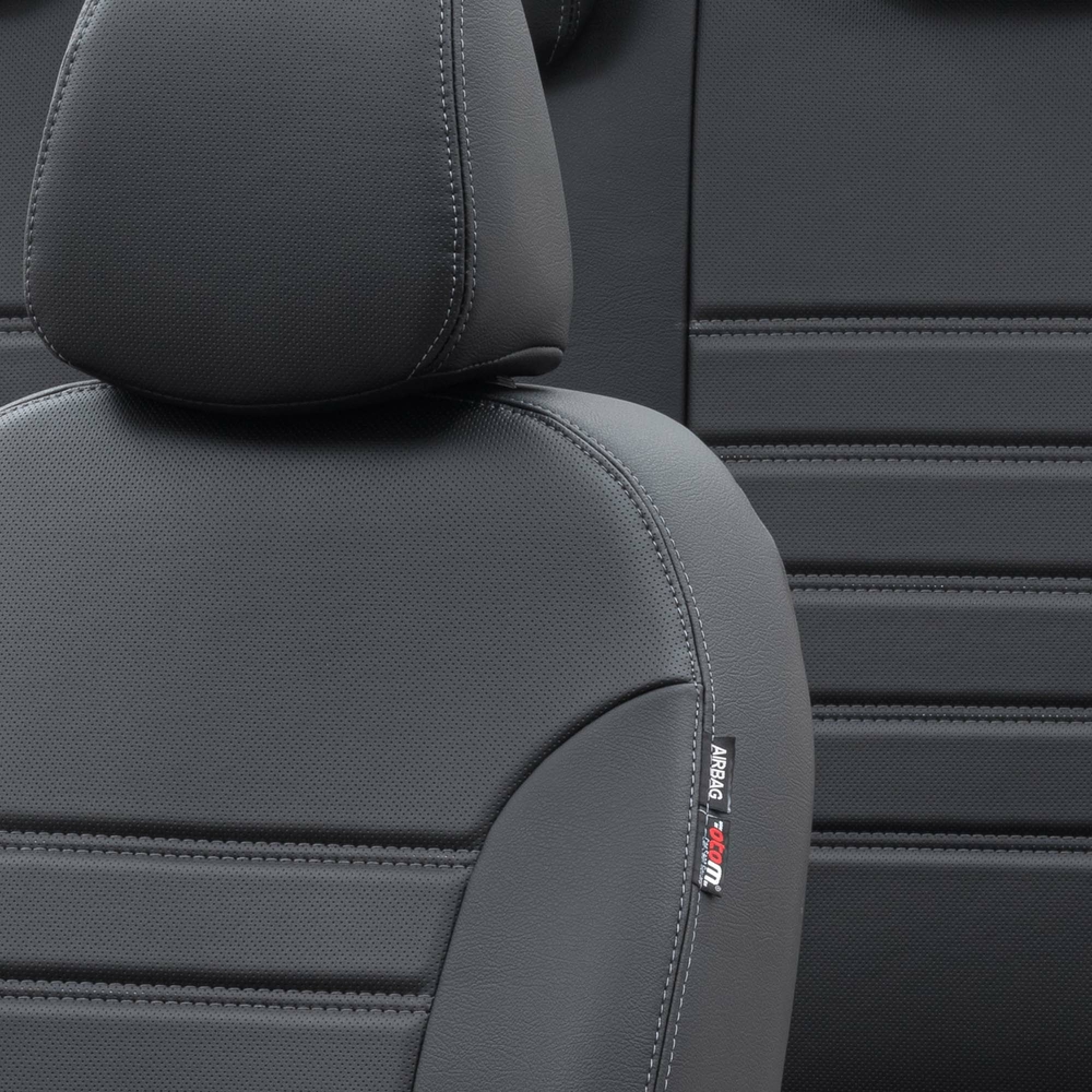 Otom Audi A1 2011-2016 Özel Üretim Koltuk Kılıfı İstanbul Design Siyah - 3