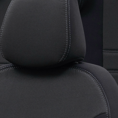 Otom Audi A1 2011-2016 Özel Üretim Koltuk Kılıfı Original Design Siyah - Siyah - Thumbnail