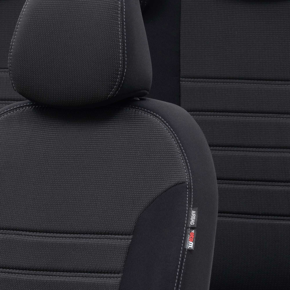 Otom Audi A3 2012-Sonrası Özel Üretim Koltuk Kılıfı Original Design Siyah - Siyah