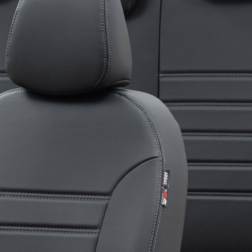 Otom Audi A4 2008-2015 Özel Üretim Koltuk Kılıfı İstanbul Design Siyah - Thumbnail