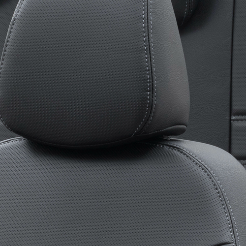 Otom Audi A4 2008-2015 Özel Üretim Koltuk Kılıfı İstanbul Design Siyah - Thumbnail
