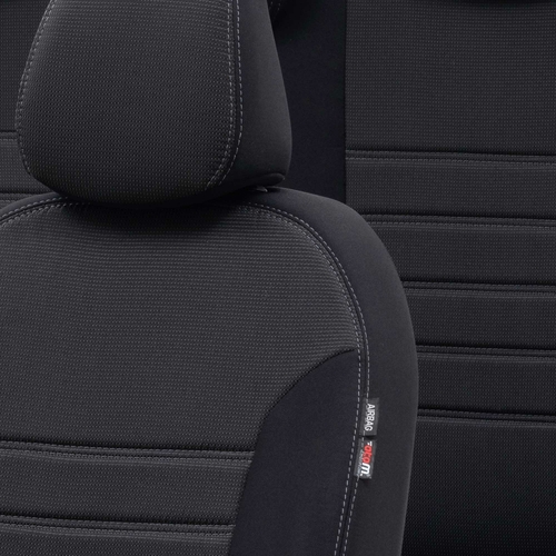 Otom Audi A4 2015-Sonrası Özel Üretim Koltuk Kılıfı Original Design Siyah - Siyah - Thumbnail
