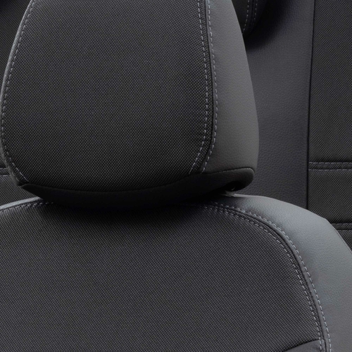 Otom Audi A5 2011-2016 Özel Üretim Koltuk Kılıfı Paris Design Füme - Siyah - Thumbnail