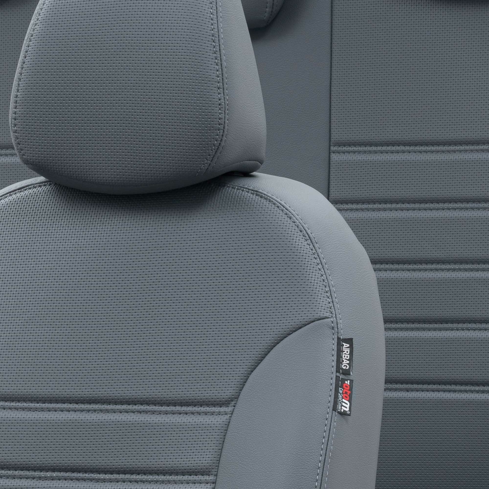Otom Citroen C3 2009-2016 Özel Üretim Koltuk Kılıfı New York Design Füme