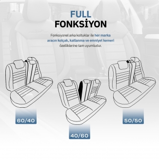  Otom Comfortline Design Premium Oto Koltuk Kılıfı - Thumbnail