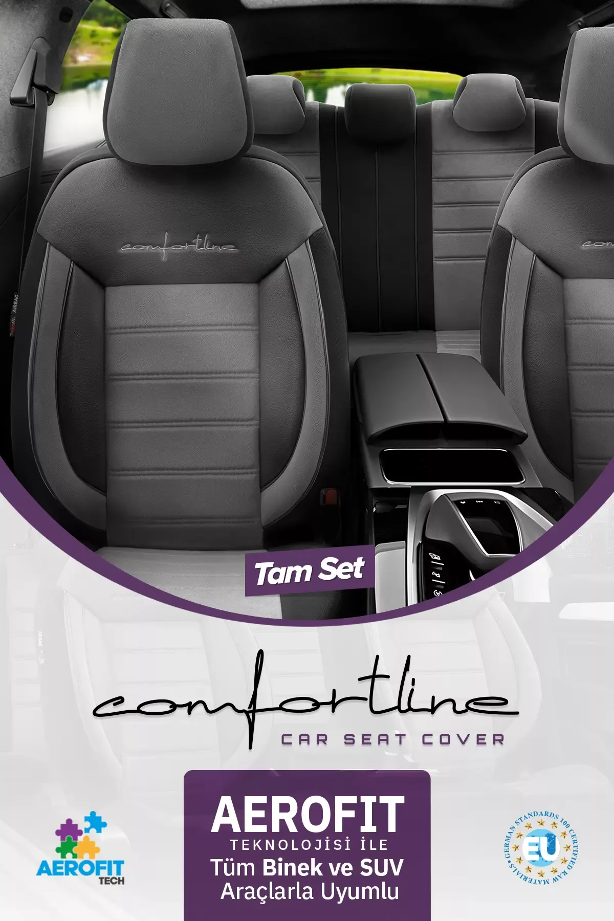  Otom Comfortline Design Premium Oto Koltuk Kılıfı - 3