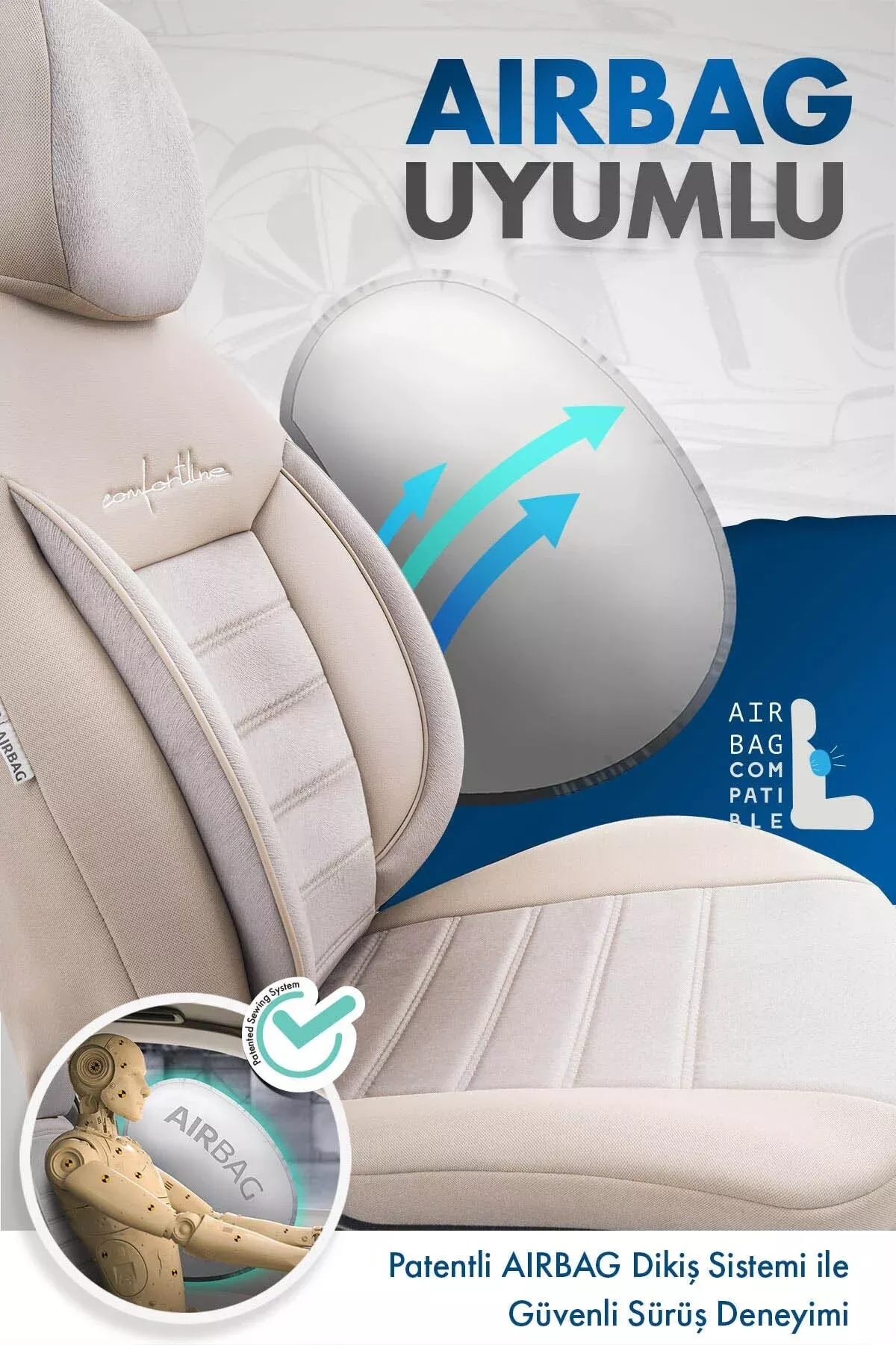  Otom Comfortline Design Premium Oto Koltuk Kılıfı - 14