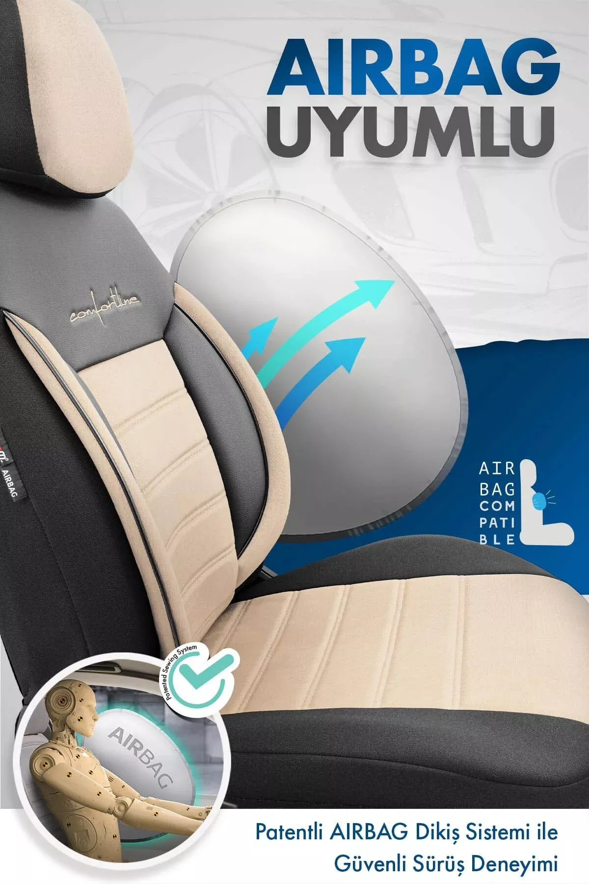  Otom Comfortline Design Premium Oto Koltuk Kılıfı - 22
