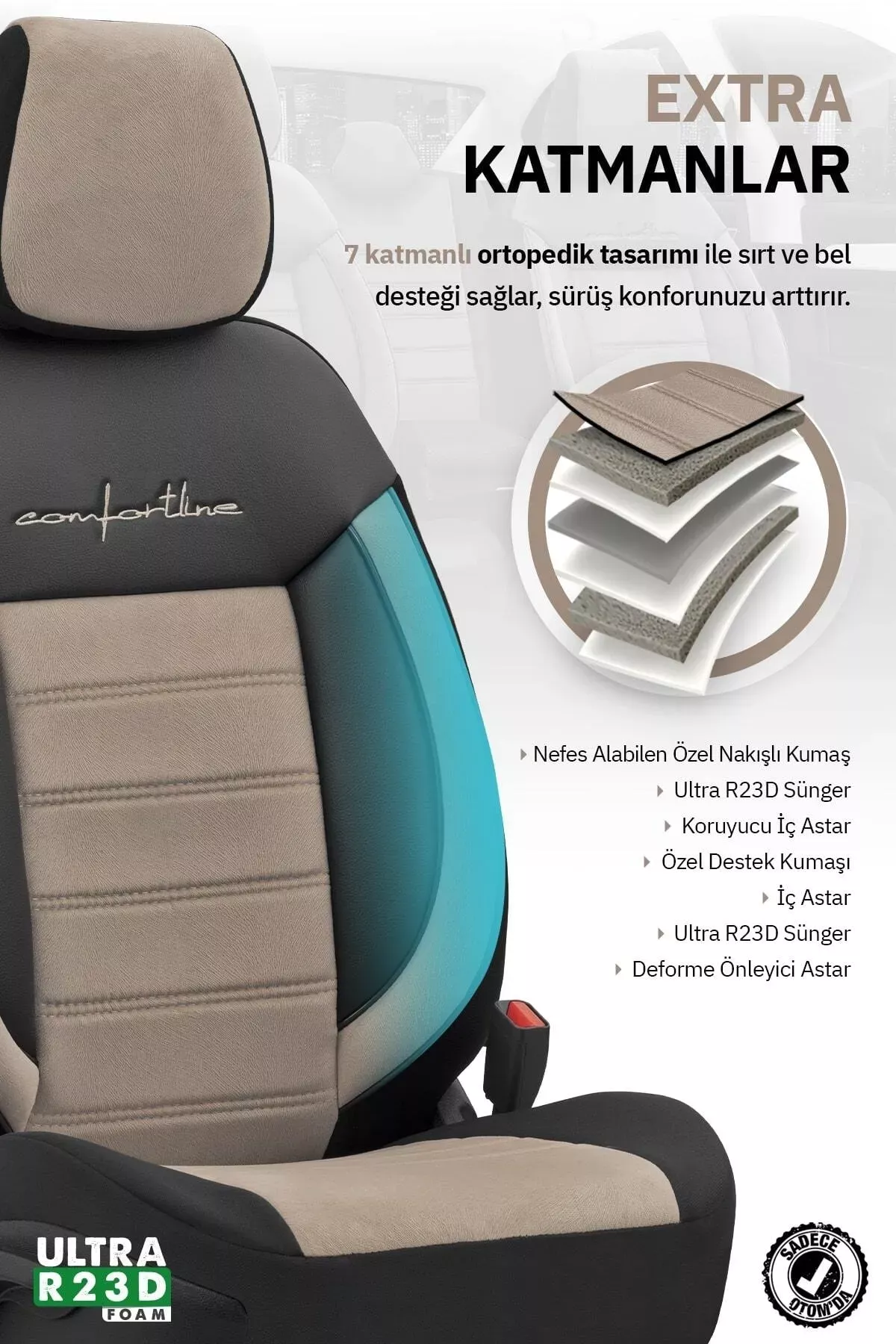  Otom Comfortline Design Premium Oto Koltuk Kılıfı - 24