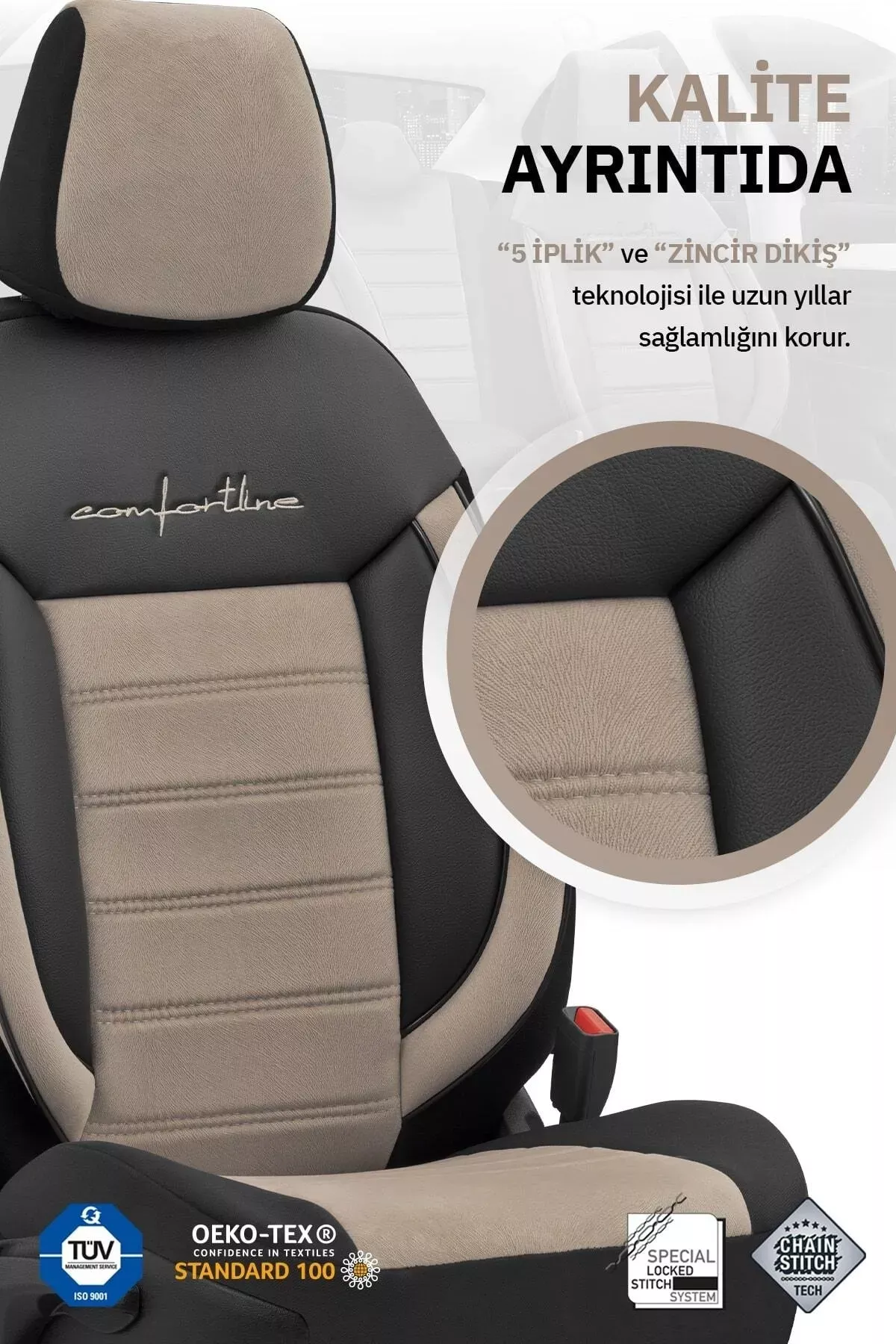  Otom Comfortline Design Premium Oto Koltuk Kılıfı - 25