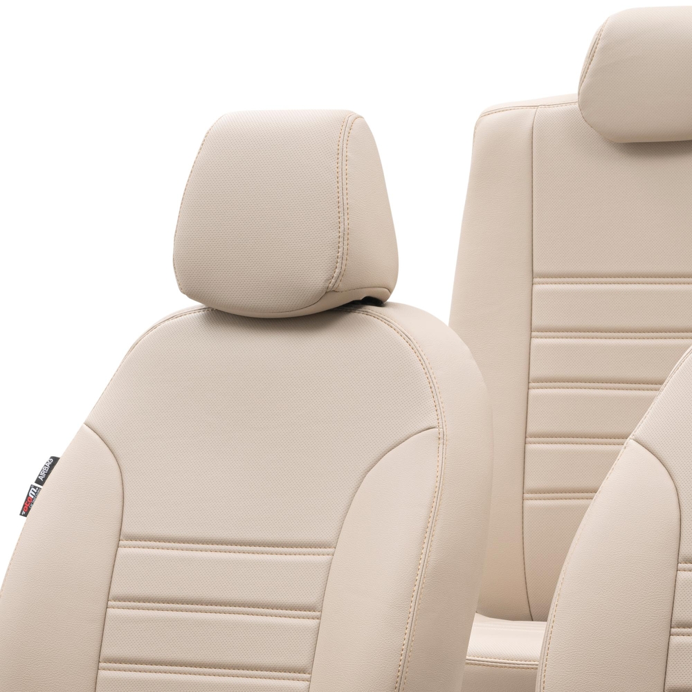 Otom Fiat 500 X 2015-Sonrası Özel Üretim Koltuk Kılıfı İstanbul Design Bej - 4