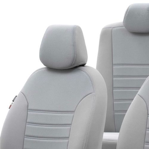 Otom Fiat 500 X 2015-Sonrası Özel Üretim Koltuk Kılıfı Original Design Gri - Thumbnail