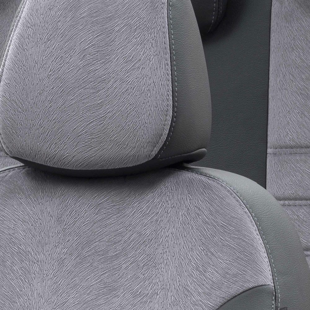 Otom Fiat Doblo 2015-Sonrası Özel Üretim Koltuk Kılıfı London Design Füme - Siyah - 5