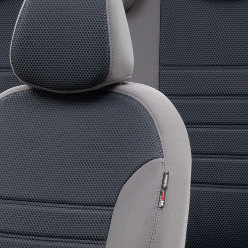 Otom Fiat Doblo 2015-Sonrası Özel Üretim Koltuk Kılıfı Original Design Füme - Thumbnail