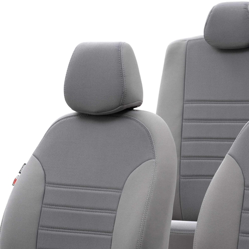 Otom Fiat Doblo 2015-Sonrası Özel Üretim Koltuk Kılıfı Original Design Füme - Füme - Thumbnail