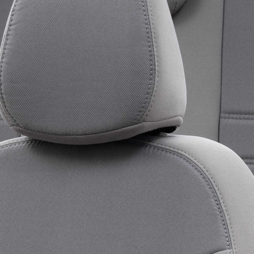 Otom Fiat Doblo 2015-Sonrası Özel Üretim Koltuk Kılıfı Original Design Füme - Füme - Thumbnail