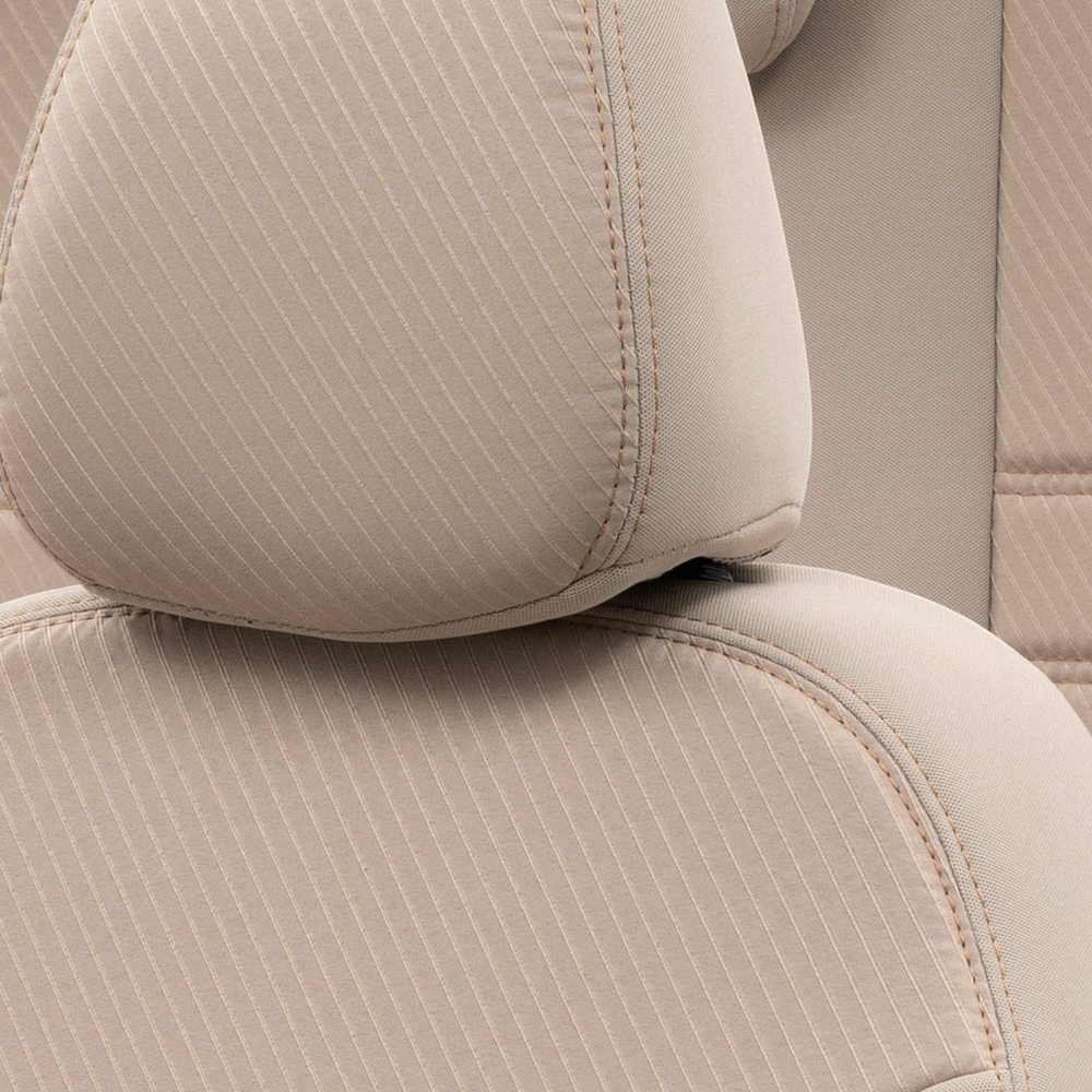 Otom Fiat Doblo 2015-Sonrası Özel Üretim Koltuk Kılıfı Original Design Bej - Bej