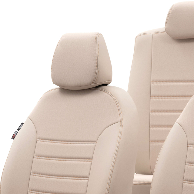 Otom Fiat Egea 2015-Sonrası Özel Üretim Koltuk Kılıfı Paris Design Bej - 4