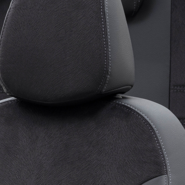 Otom Fiat Egea Cross 2020-Sonrası Özel Üretim Koltuk Kılıfı London Design Siyah - 5