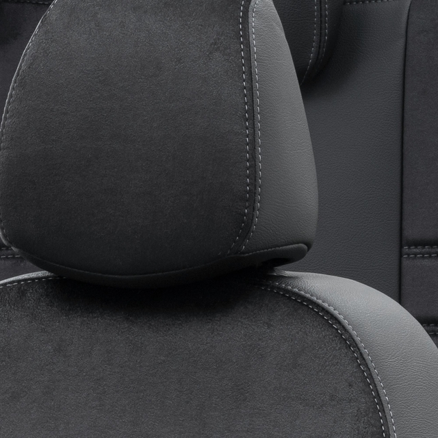 Otom Ford B-Max 2012-2016 Özel Üretim Koltuk Kılıfı Milano Design Siyah - 5