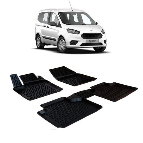 Otom Ford Tourneo Courier 2014-2020 Araca Özel 3D Havuzlu Paspas - Thumbnail