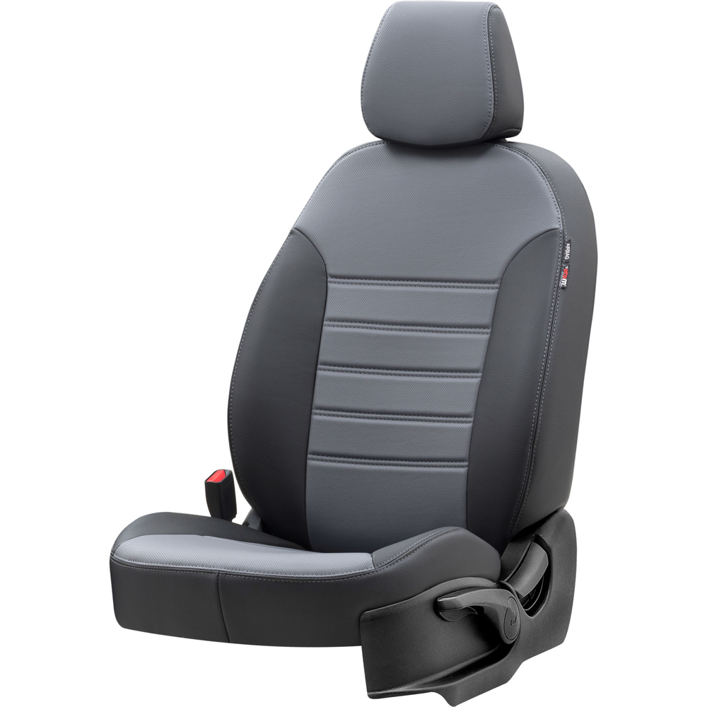 Otom Ford Tourneo Courier 2014-Sonrası Özel Üretim Koltuk Kılıfı İstanbul Design Füme - Siyah - 2