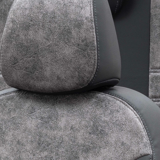 Otom Ford Tourneo Courier 2014-Sonrası Özel Üretim Koltuk Kılıfı Milano Design Füme - Siyah - 5