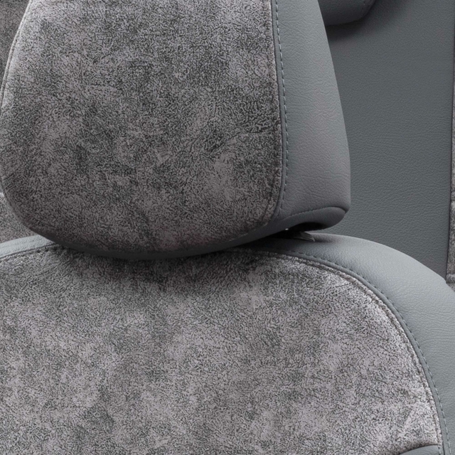 Otom Ford Tourneo Courier 2014-Sonrası Özel Üretim Koltuk Kılıfı Milano Design Füme - 5