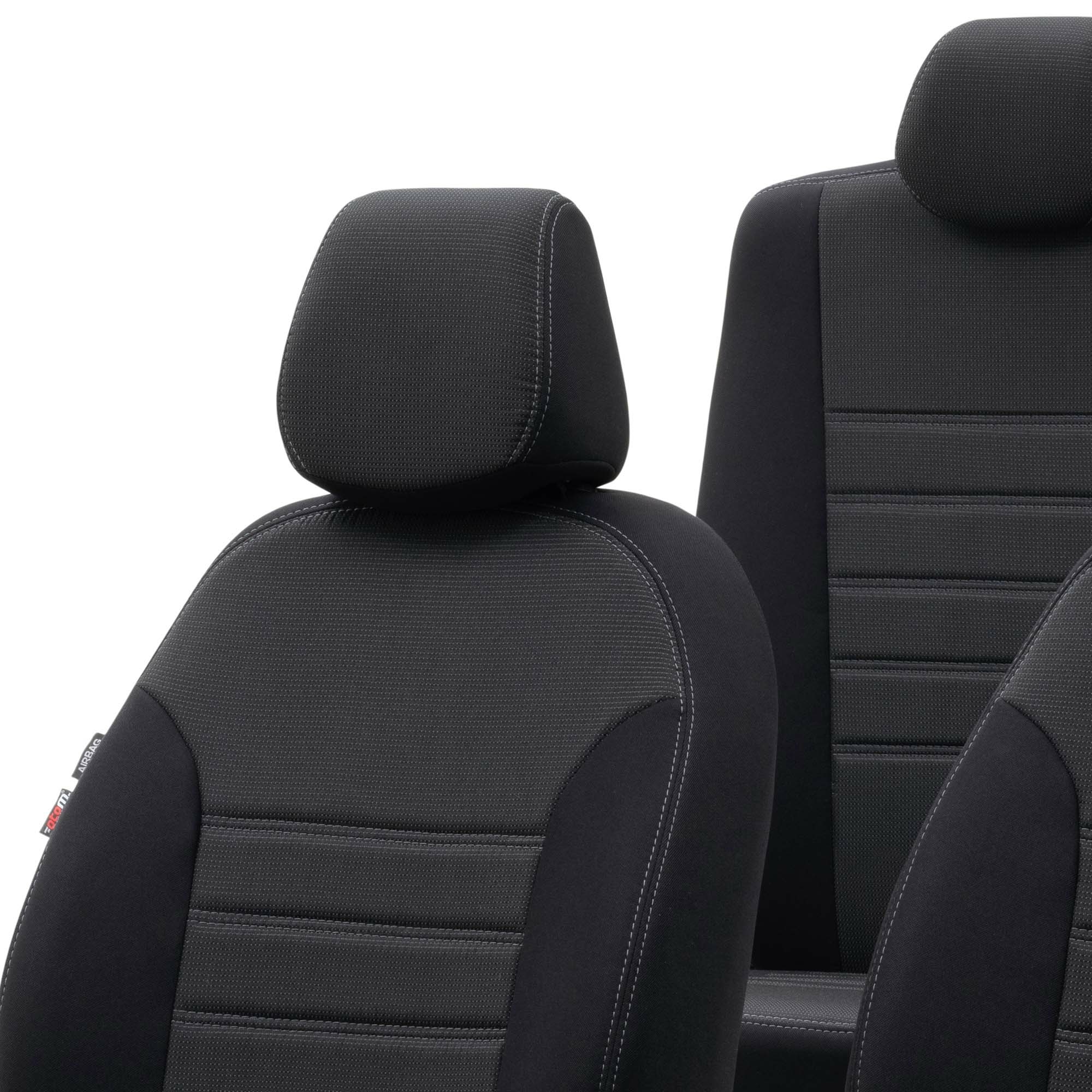 hamile bağlantı düğme  Otom Ford Tourneo Courier 2014-Sonrası Özel Üretim Koltuk Kılıfı Original  Design Siyah - Siyah 2014-2021 Otom