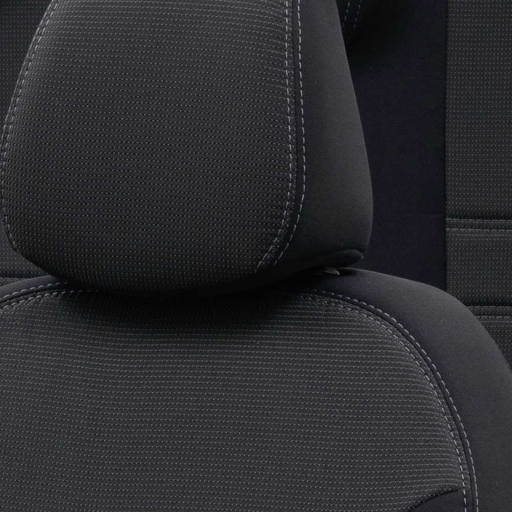 Otom Mercedes E Serisi 2017-Sonrası W213 Özel Üretim Koltuk Kılıfı Original Design Siyah - Siyah - 5