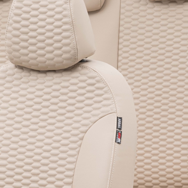 Otom Mercedes Glc Serisi 2015-Sonrası Özel Üretim Koltuk Kılıfı Tokyo Design Deri Bej - 3
