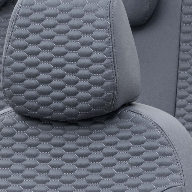 Otom Mercedes Glc Serisi 2015-Sonrası Özel Üretim Koltuk Kılıfı Tokyo Design Deri Füme - 5