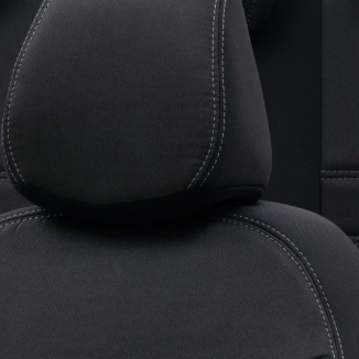 Otom Peugeot 208 2021-Sonrası Özel Üretim Koltuk Kılıfı Original Design Siyah - Thumbnail