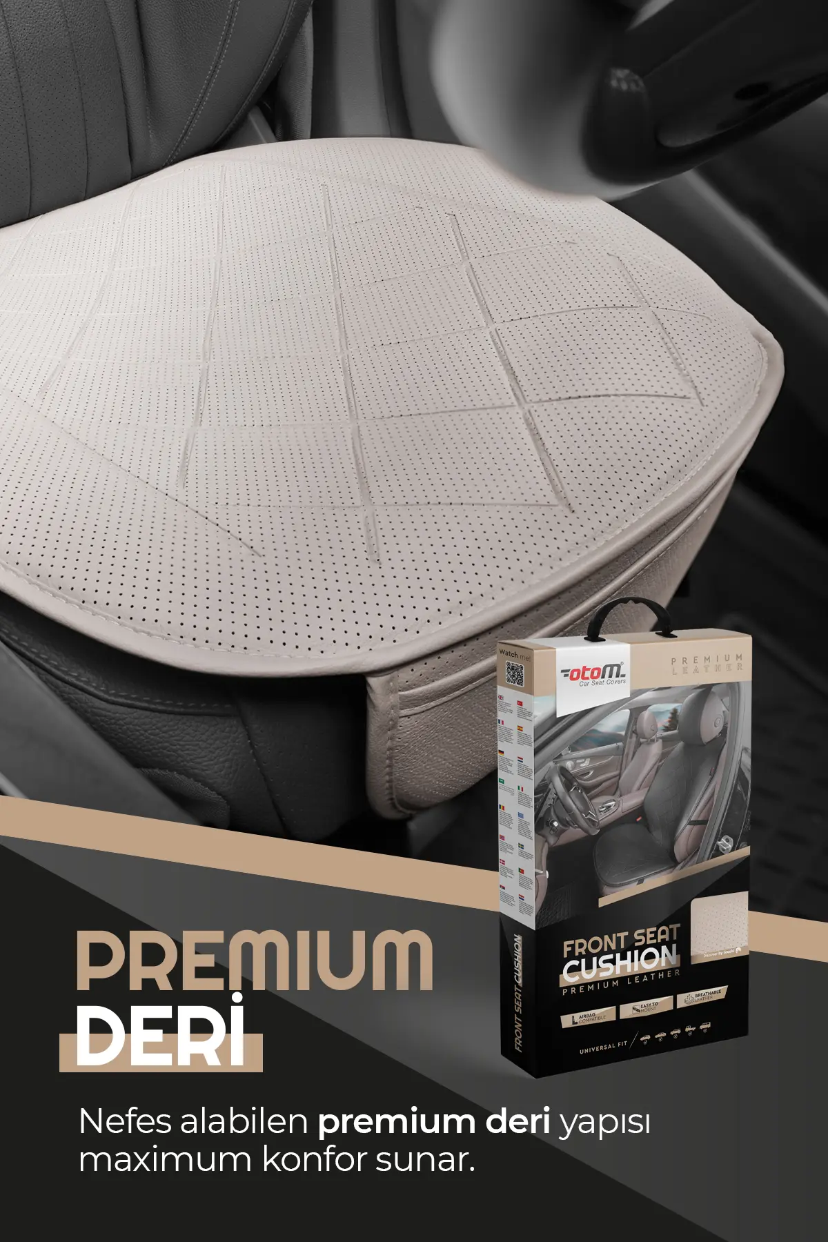 Otom Premium Ön Koltuk Minderi Yüksek Kalite Deri - 4