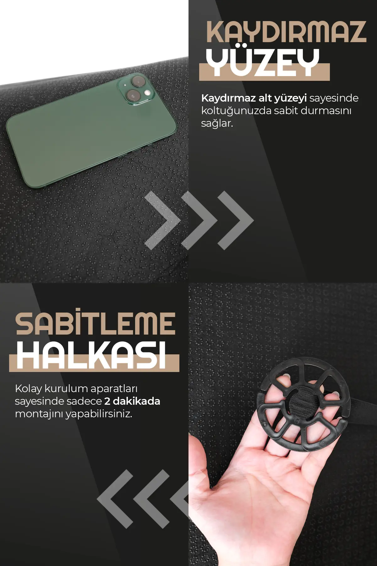Otom Premium Ön Koltuk Minderi Yüksek Kalite Deri - 3