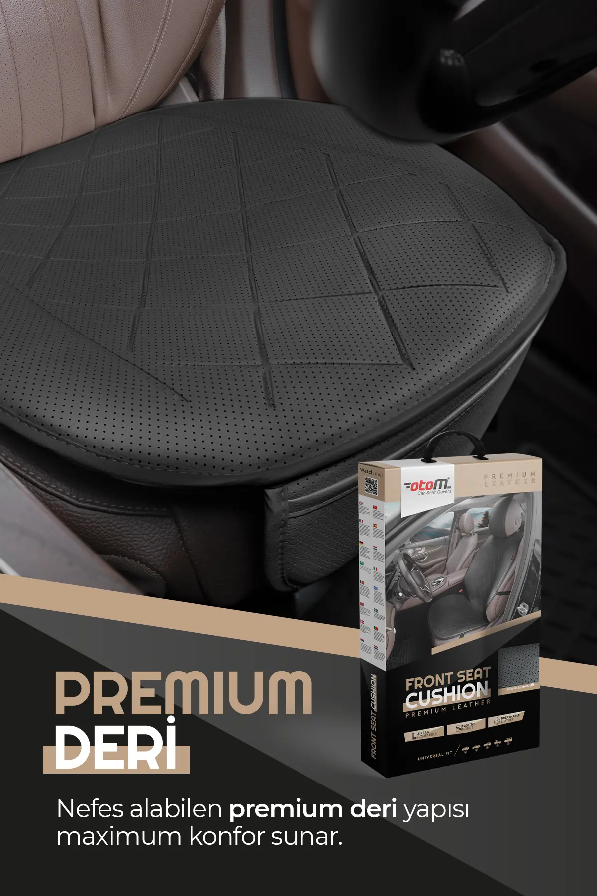 Otom Premium Ön Koltuk Minderi Yüksek Kalite Deri - 14
