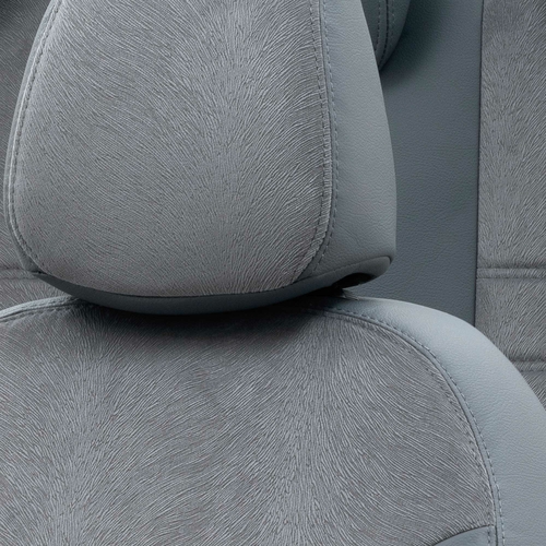 Otom Renault Zoe 2019-Sonrası Özel Üretim Koltuk Kılıfı London Design Füme - Thumbnail