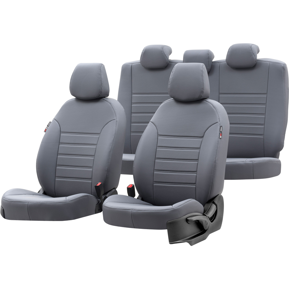 Otom Seat Altea XL 2004-2015 Özel Üretim Koltuk Kılıfı İstanbul Design Füme - 1