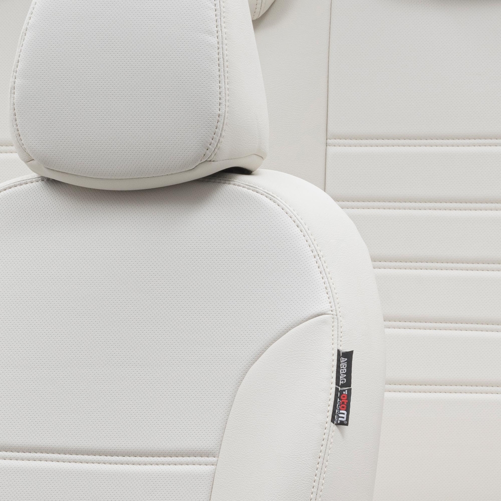 Otom Seat Altea XL 2004-2015 Özel Üretim Koltuk Kılıfı İstanbul Design Fildişi - 3