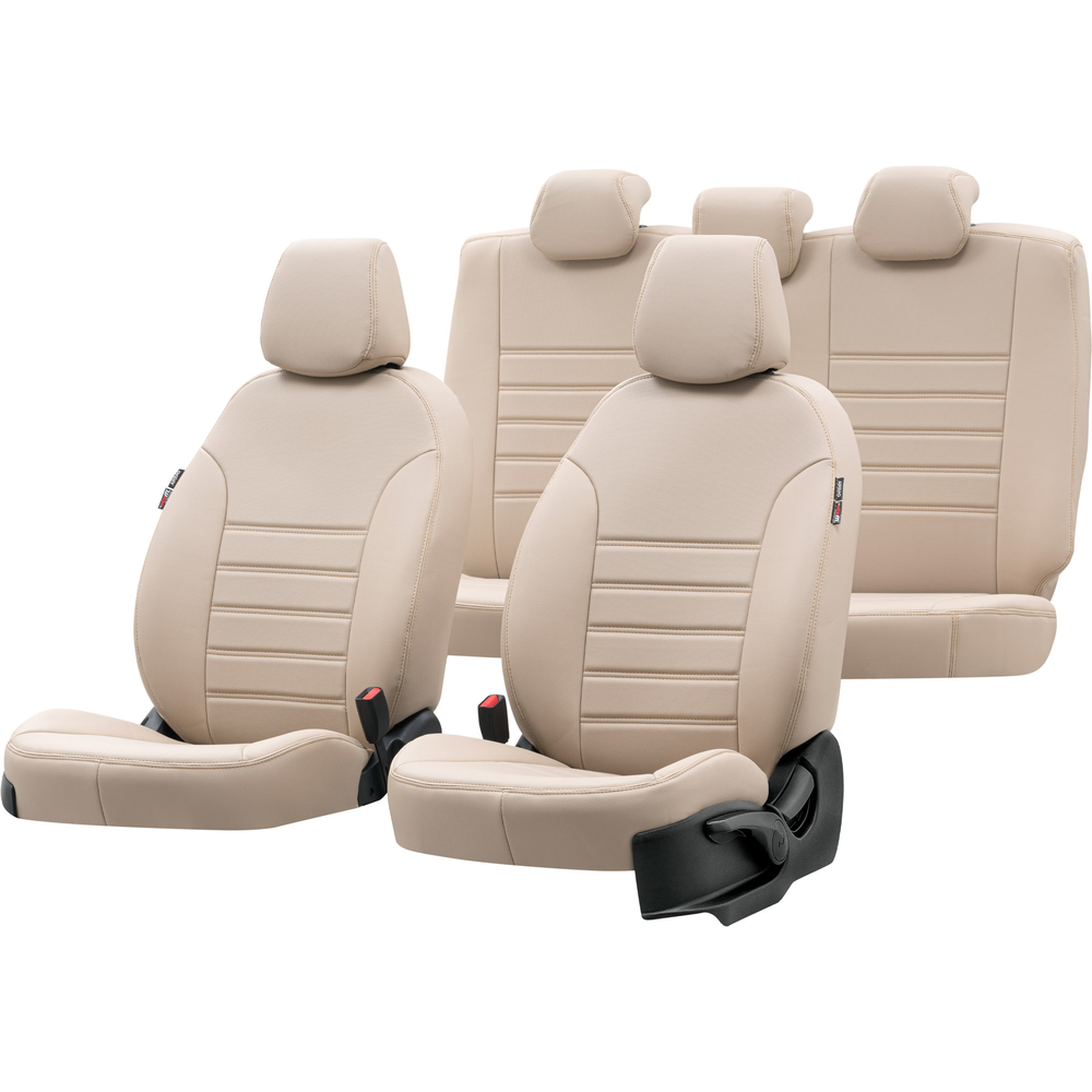 Otom Seat Altea XL 2004-2015 Özel Üretim Koltuk Kılıfı İstanbul Design Bej - 1