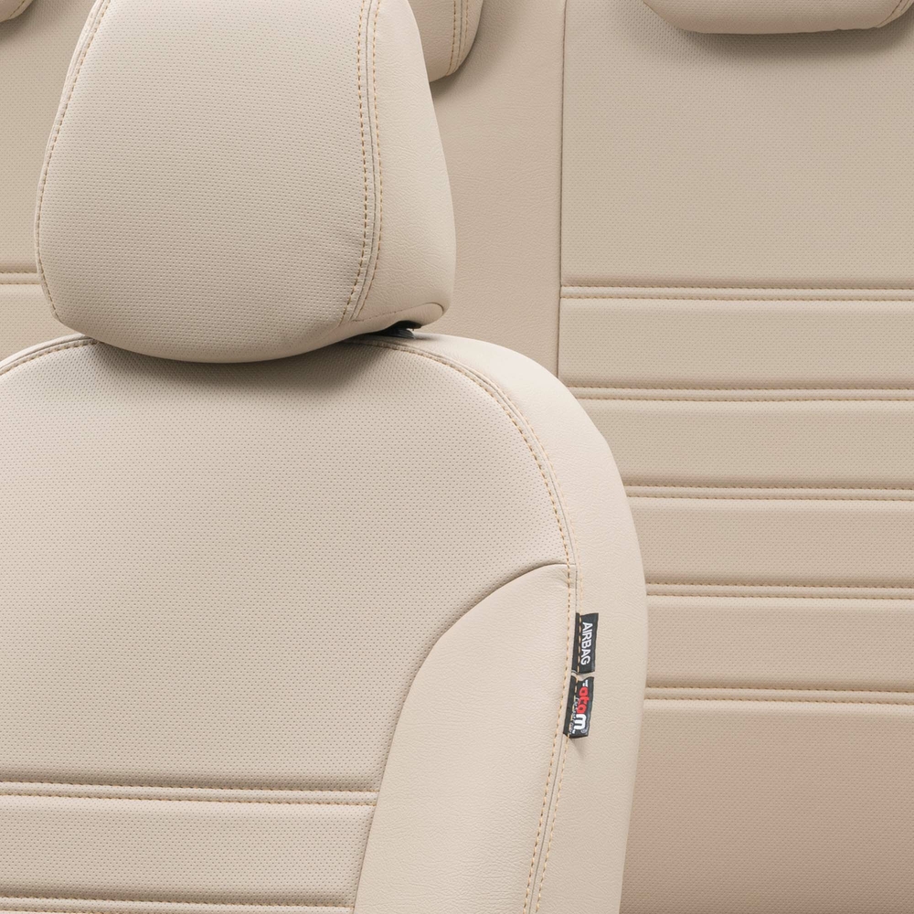 Otom Seat Altea XL 2004-2015 Özel Üretim Koltuk Kılıfı İstanbul Design Bej - 3