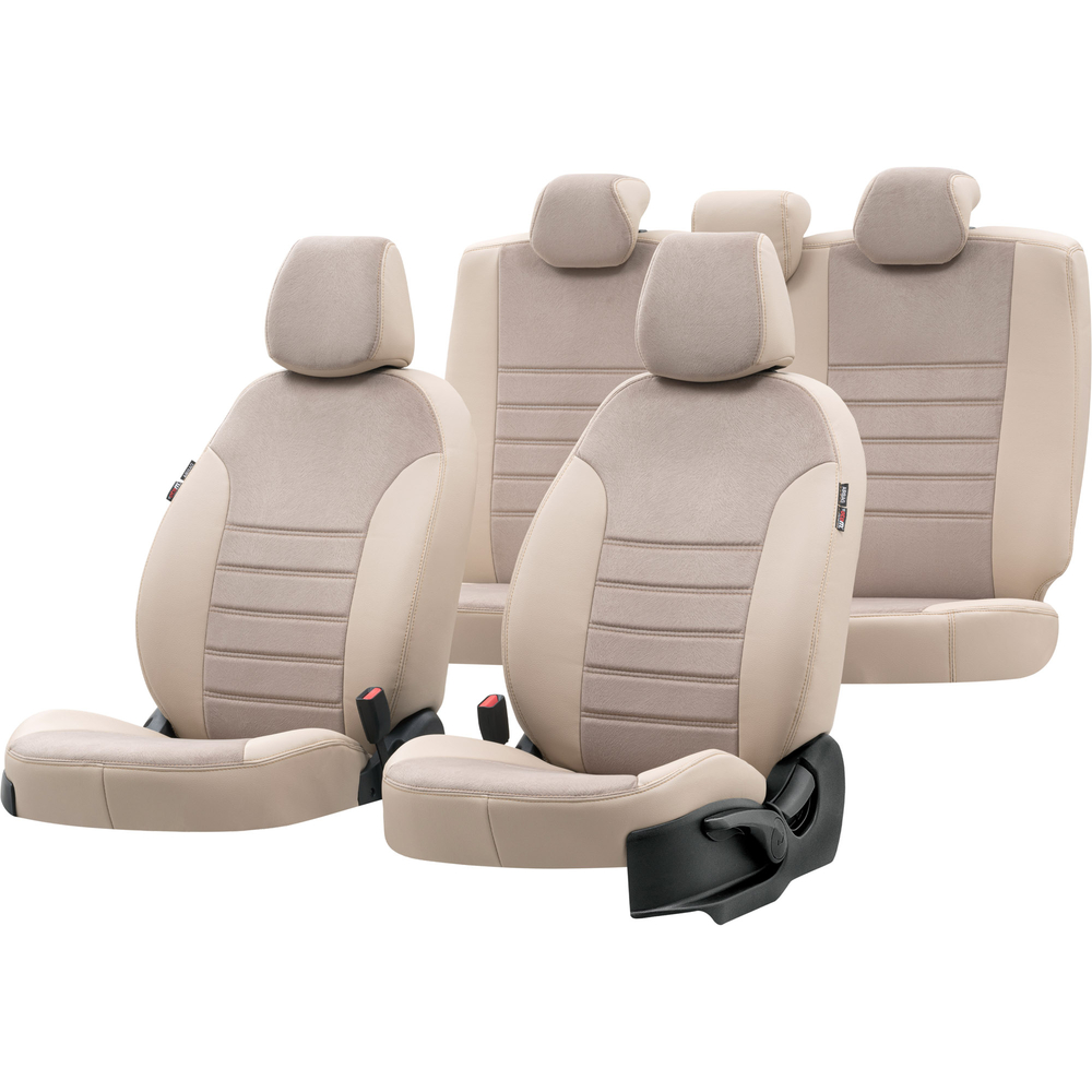 Otom Seat Altea XL 2004-2015 Özel Üretim Koltuk Kılıfı London Design Bej