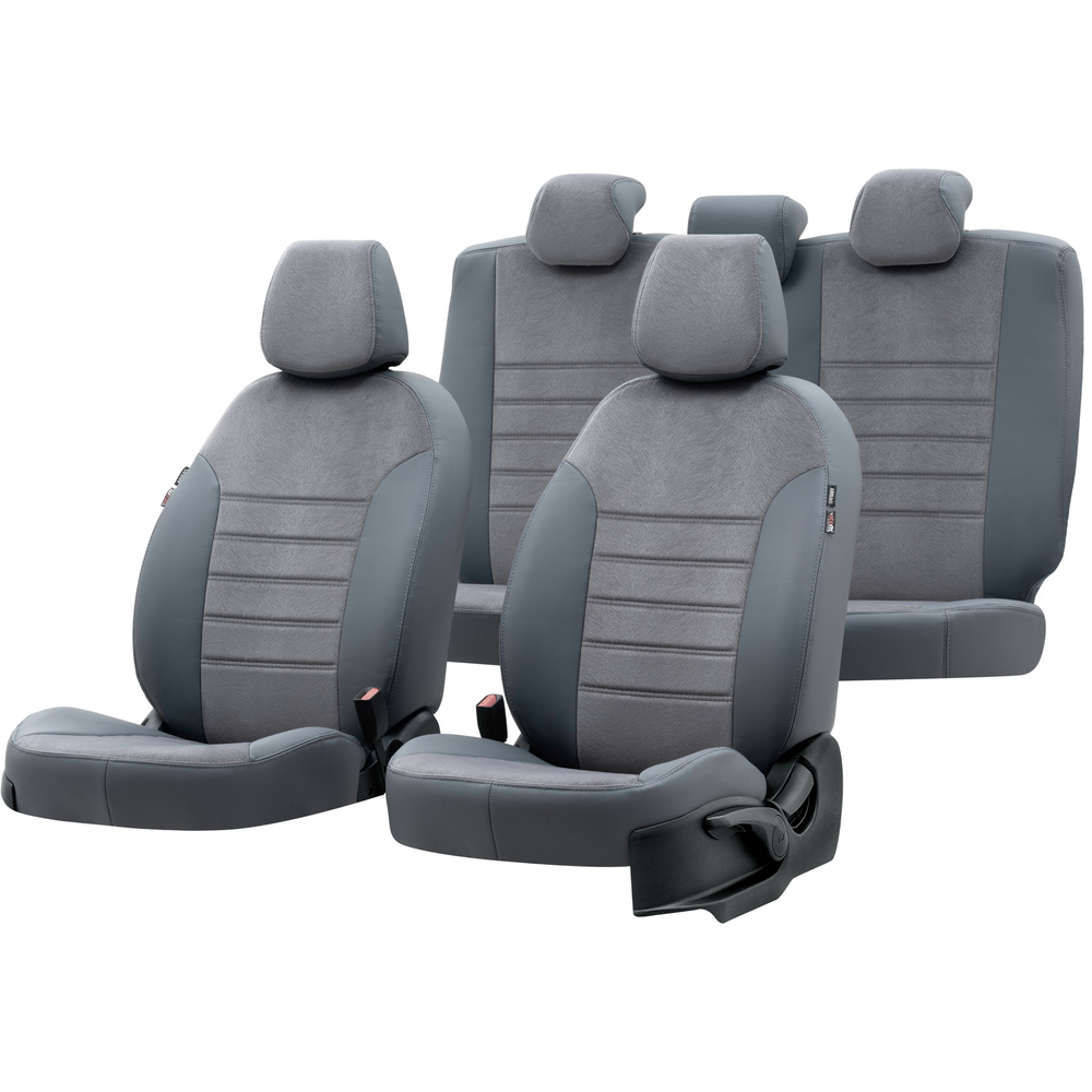 Otom Seat Altea XL 2004-2015 Özel Üretim Koltuk Kılıfı London Design Füme - 1